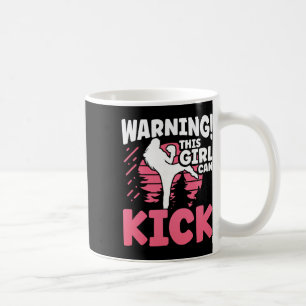 Warnung Dieses Mädchen kann MMA-Kickboxen Kickboxe Kaffeetasse