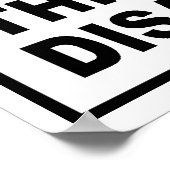 WARNUNG - DIESES ZIMMER IST EIN DESASTER. POSTER (Ecke)