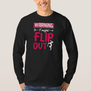 Warnung: Dreh Cheerleader Gymnast T-Shirt