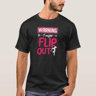 Warnung: Dreh Funny Cheerleader Gymnas T-Shirt