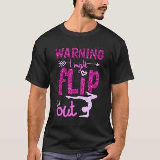 Warnung: Dreh Funny Cheerleader Gymnas T-Shirt
