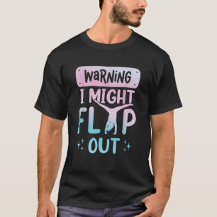 Warnung: Dreh out Gymnast Girls Cheer Siste T-Shirt