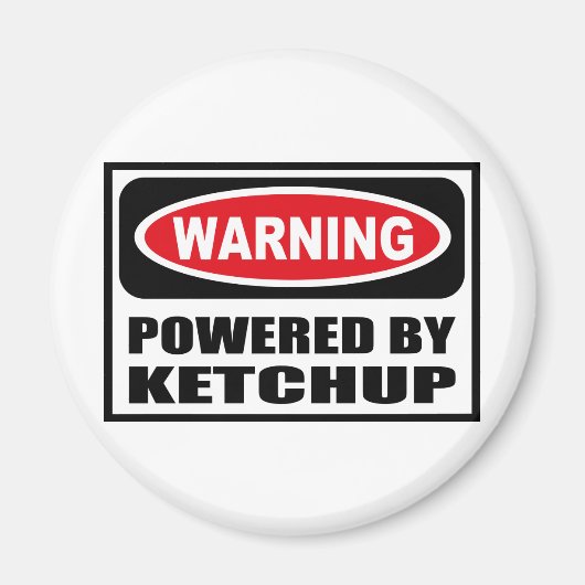 Warnung durch KETCHUP-Magnet Magnet (Vorne)