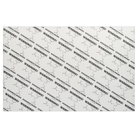 Warnung! Dynamit in Nitroglycerin Molecule Stoff (Fat Quarter (45,7 x 55,9 cm))
