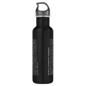 WARNUNG EDELSTAHLFLASCHE (Rückseite)