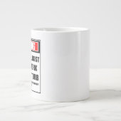Warnung eines Anästhesisten bei der Arbeit Jumbo-Tasse (Vorderseite)