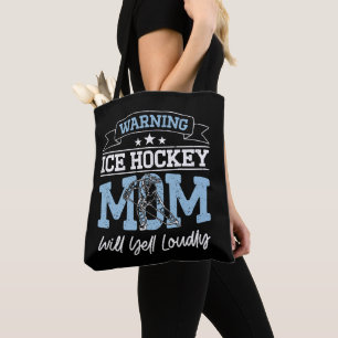 Warnung Eishockey-Mama wird laut schreien Cool Mom Tasche