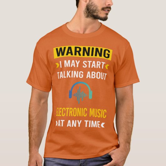 Warnung Electronic Music Mädchen T-Shirt (Vorderseite)