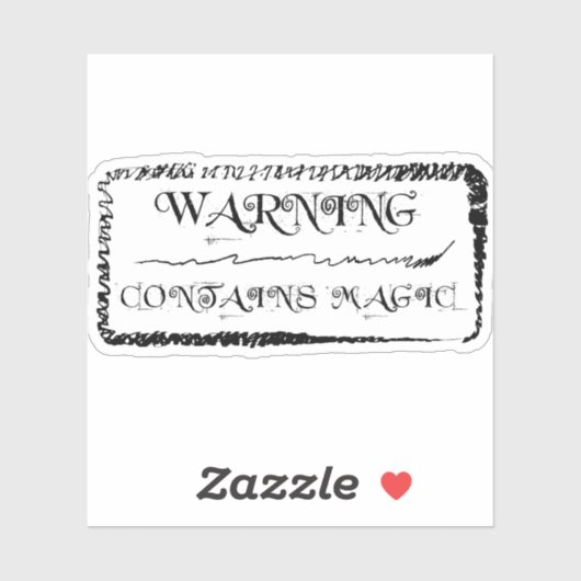 Warnung: Enthält Magic Sticker (Blatt)