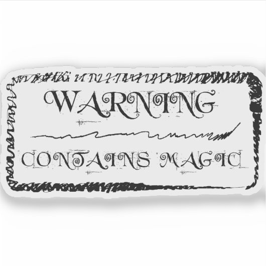 Warnung: Enthält Magic Sticker (Vorderseite)