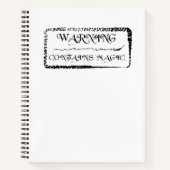 Warnung: Enthält Magie Notizblock (Vorderseite)