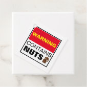 WARNUNG enthält Nuts Geschenkanhänger (Beispiel)