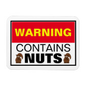 WARNUNG enthält Nuts Magnet (Horizontal)