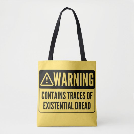 Warnung Enthält Spuren von existenzieller Angst Hi Tasche (Vorderseite)
