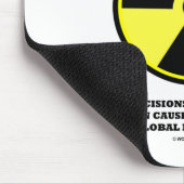 Warnung! Entscheidung machen tägliches Mousepad (Ecke)