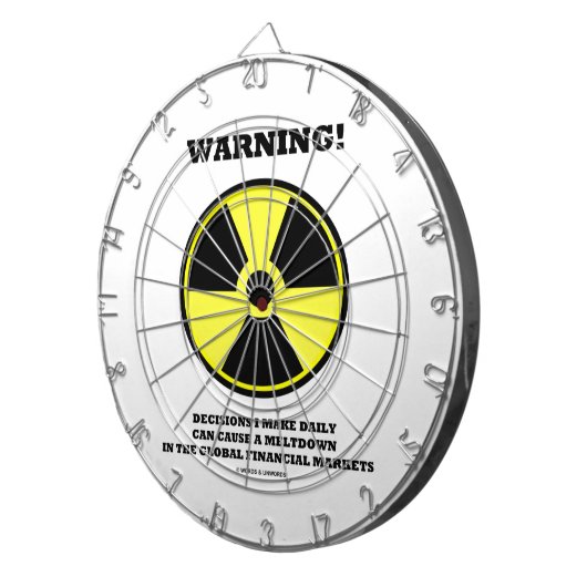 Warnung! Entscheidungs-tägliches Dartscheibe (Vorderseite rechts)