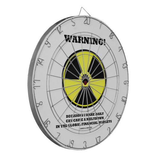Warnung! Entscheidungs-tägliches Dartscheibe (Vorderseite Links)