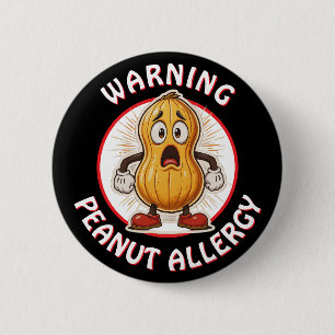 Warnung Erdnussallergie-Alarm Button