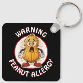 Warnung Erdnussallergie-Alarm Schlüsselanhänger (Rückseite)