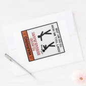 Warnung - Erzähl mir nicht, wie ich meine Arbeit m Rechteckiger Aufkleber (Umschlag)