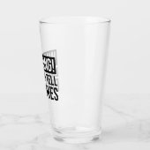 Warnung! Erzählen Sie gerne Vater-Witze Glas (Links)