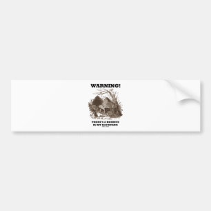 Warnung! Es gibt einen Bienenstock in meinem Autoaufkleber