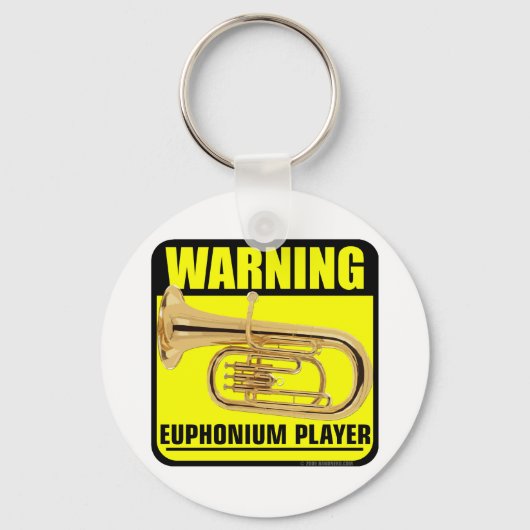Warnung! Euphonium Player Schlüsselanhänger (Vorderseite)