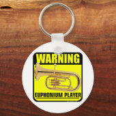 Warnung! Euphonium Player Schlüsselanhänger (Vorderseite)