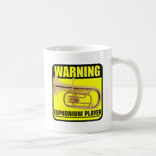 Warnung! Euphonium-Spieler Kaffeetasse