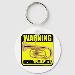 Warnung! Euphonium-Spieler Schlüsselanhänger