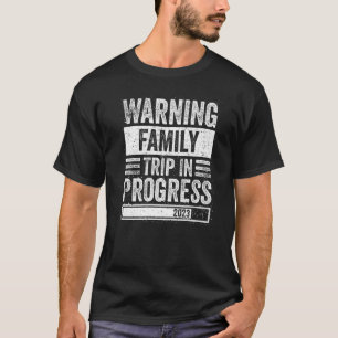 Warnung Familienreise im Gange 2023 Familien-Match T-Shirt