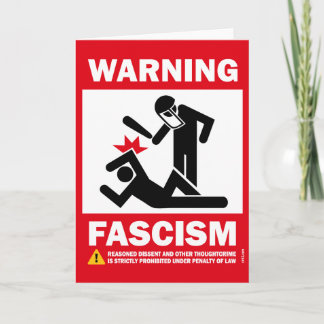 Warnung: Faschismus Karte