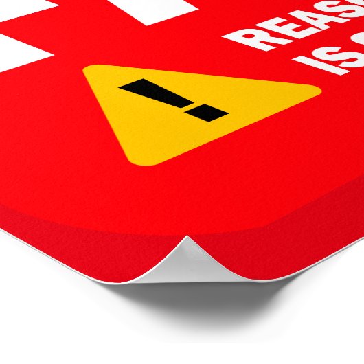 Warnung: Faschismus Poster (Ecke)