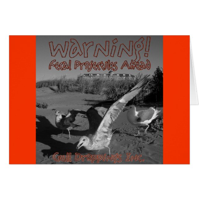 Warnung! Fecal Projectiles Ahead! (Vorderseite (Horizontal))