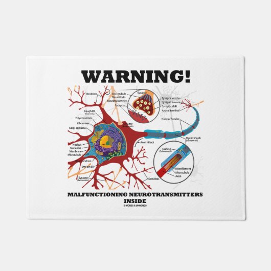 Warnung! Fehlende Neurotransmitter im Inneren Fußmatte (Vorderseite)