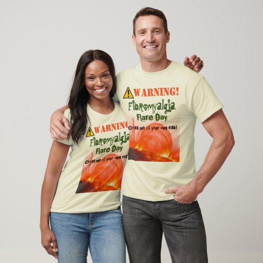 Warnung! Fibromyalgia-Aufflackern! Hellerer T - T-Shirt (Unisex)