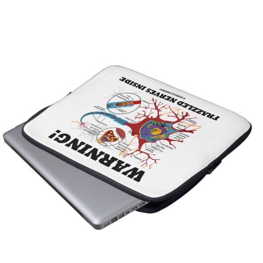 Warnung! Frazzled Nerven innerhalb der Laptopschutzhülle (Vorne Knopf)