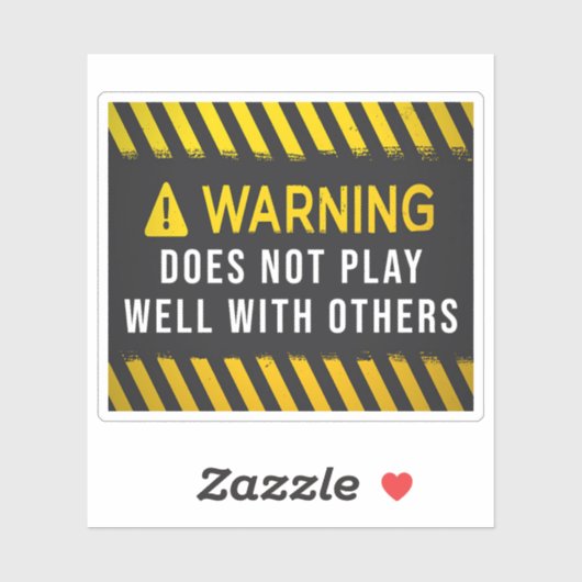 Warnung funktioniert nicht gut mit anderen aufkleber (Blatt)