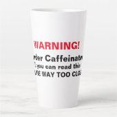 Warnung! Funny Coffee Tasse — (Vorderseite)