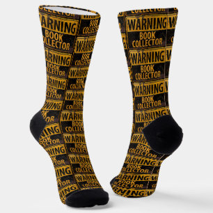 WARNUNG FÜR BUCHSAMMLER - Metall Gefahr Warnschild Socken