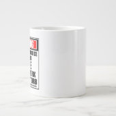 Warnung für die fortgeschrittene Praxis Jumbo-Tasse (Vorderseite)