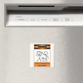 Warnung für einen temporären Drummer Magnet (In Situ (Geschirrspüler))