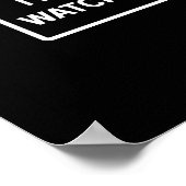 Warnung für Englischlehrer Poster (Ecke)