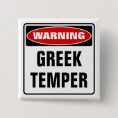 Warnung für griechischen Temper Button (Vorderseite)