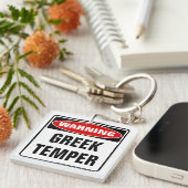 Warnung für griechischen Temper Schlüsselanhänger (Vorderseite rechts)