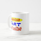 WARNUNG FURZ JETZT LADEN KAFFEETASSE (Vorderseite Links)