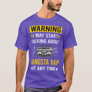 Warnung Gangsta-Rap Rapper Junge T-Shirt