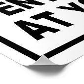 WARNUNG - GEBEN SIE DIESEN ZIMMER AUF EIGENES RISI POSTER (Ecke)