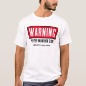 Warnung Gebetskriegerzone Wunder Front T-Shirt (Vorderseite)