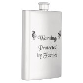 Warnung: Geschützt durch Feen Flachmann (Rechts)